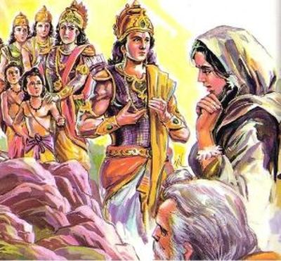 Scene -6 Seetha with Rama, Valmiki, Twins & brothers