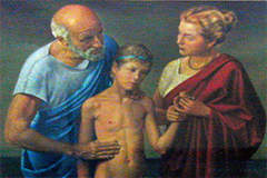 Hippocrates and patient